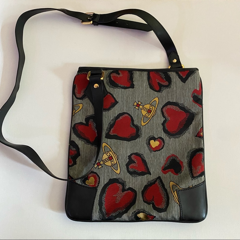 Vivienne Westwood Heart and Logo Crossbody Bag - Picture 2 of 10